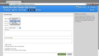 SMMHS Managebac Tutorial #1 - Adding a Class