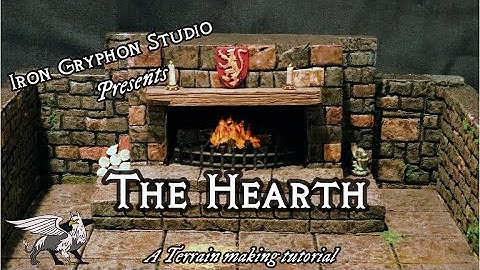 The Hearth (modular dnd, fireplace, dungeon terrain, foam crafting)