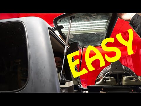 How to Remove and Install Jeep TJ Rear Window Struts DIY