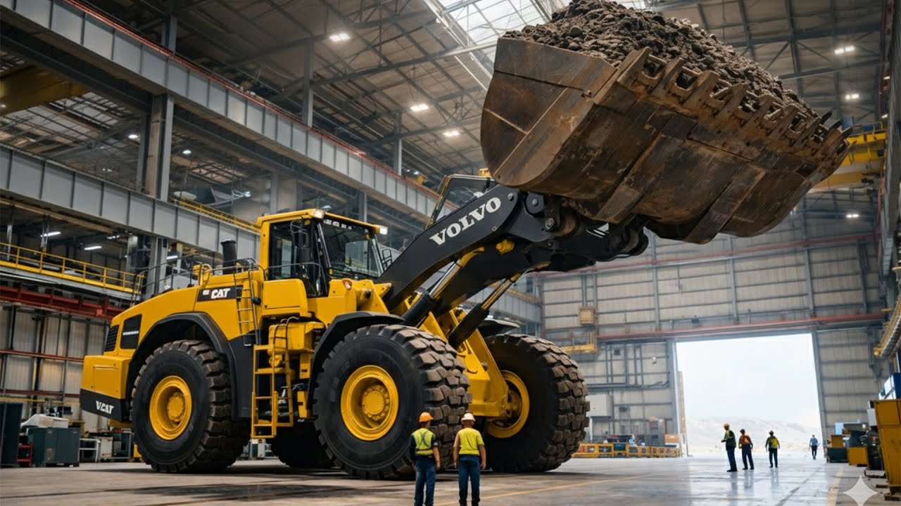Inside Heavy Equipment Factory – How Volvo Builds the L350H Wheel Loader