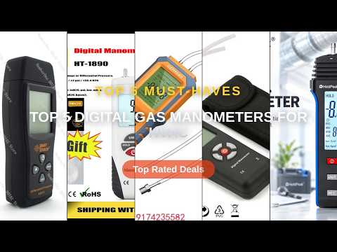 Top 5 Digital Gas Manometers For HVAC: Top 5 Best Sellers - HoldPeak HP 189A Digital Manometer Dual