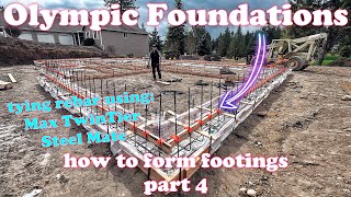 How to Form Footings Part 4 Tying Rebar