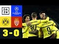 Bruun Larsen! Alcacer! Reus! BVB spielt groß auf: Dortmund - Monaco 3:0 | UEFA CL | DAZN Highlights