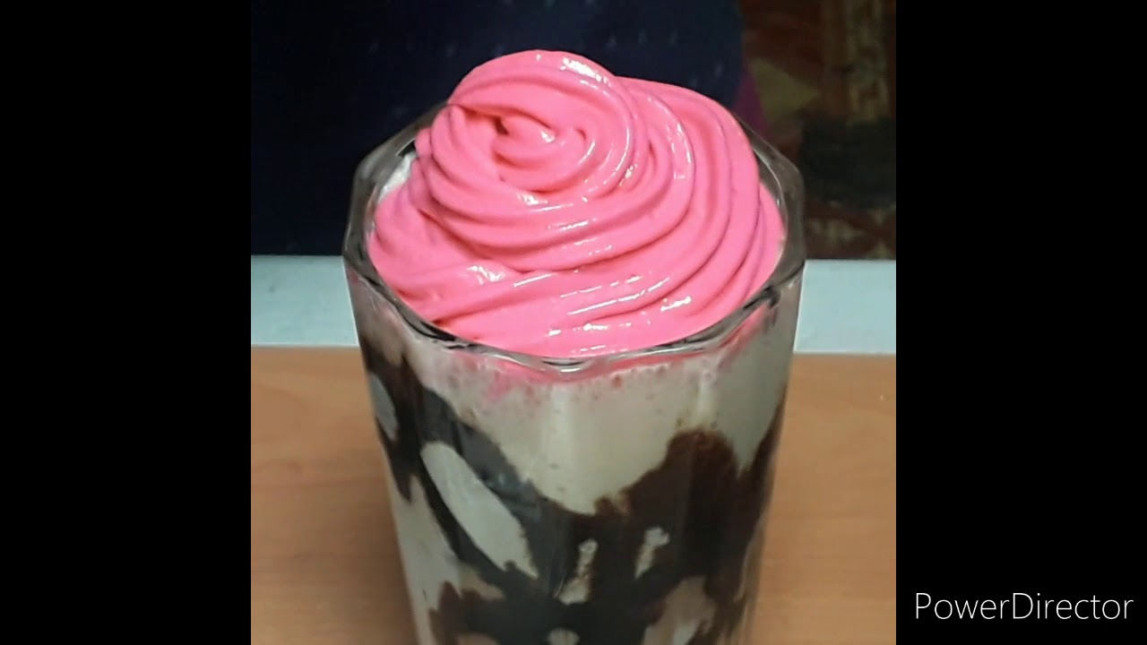 Fresh Apple & Chocolate Shake w/ Whipped Cream