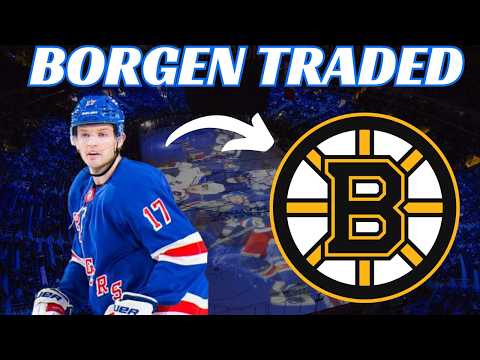 Breaking news: NHL trade - NY Rangers trade Will Borgen to Boston Bruins