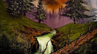 EVERY Single Step in 4k HD - Forest Waterfall Tutorial #PaintWithJosh #bobross Painting 2656