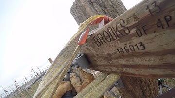 Northwest Lineman College Dead End Insulator Changeout