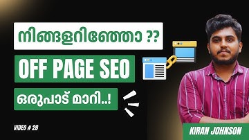 Off Page SEO in 2025 🔗 | Top Changes, Mistakes & Backlink Checklist | Malayalam | Kiran Johnson