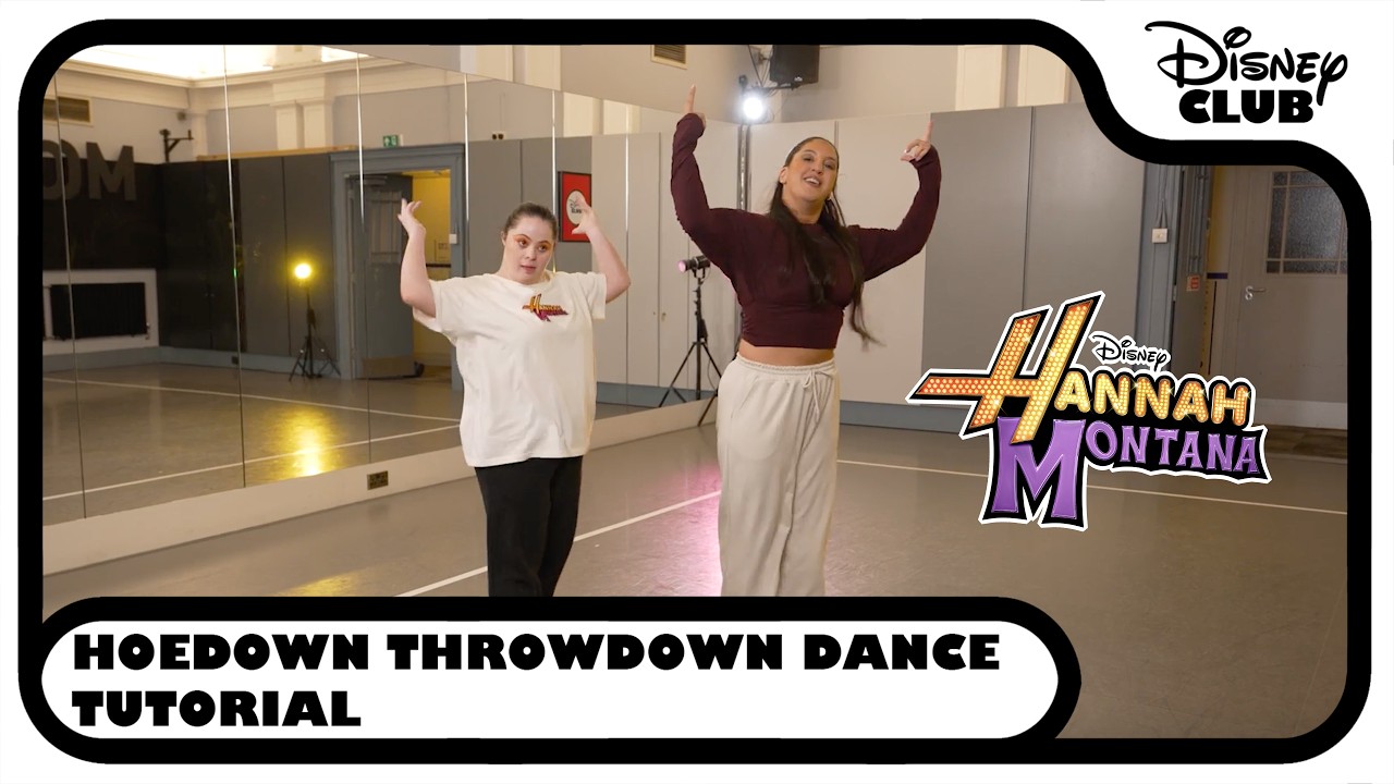 How to do the "Hoedown Throwdown" from Hannah Montana: The Movie 🤠 | Dance Tutorial @DisneyClubUK