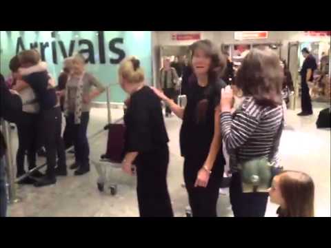 British journalists jailed in Indonesia arrive back at Heathrow – video - British journalists jailed in Indonesia arrive back at Heathrow – video