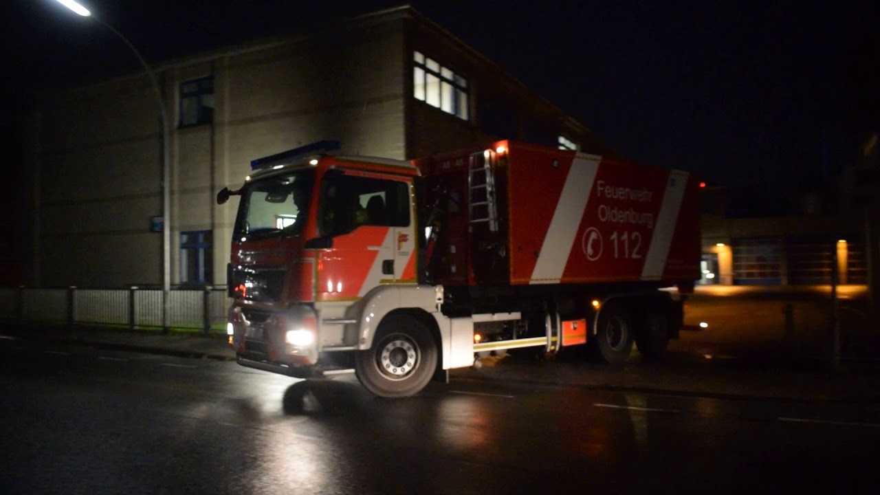 [Wachausfahrt + Erstmalig] WLF mit AB A/S der Feuerwehr Oldenburg (Fw2)