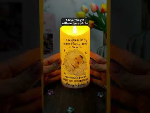 Custom Photo I'm As Lucky As Can Be The Best Mommy Belongs To Me | Personalized Flameless LED Candle