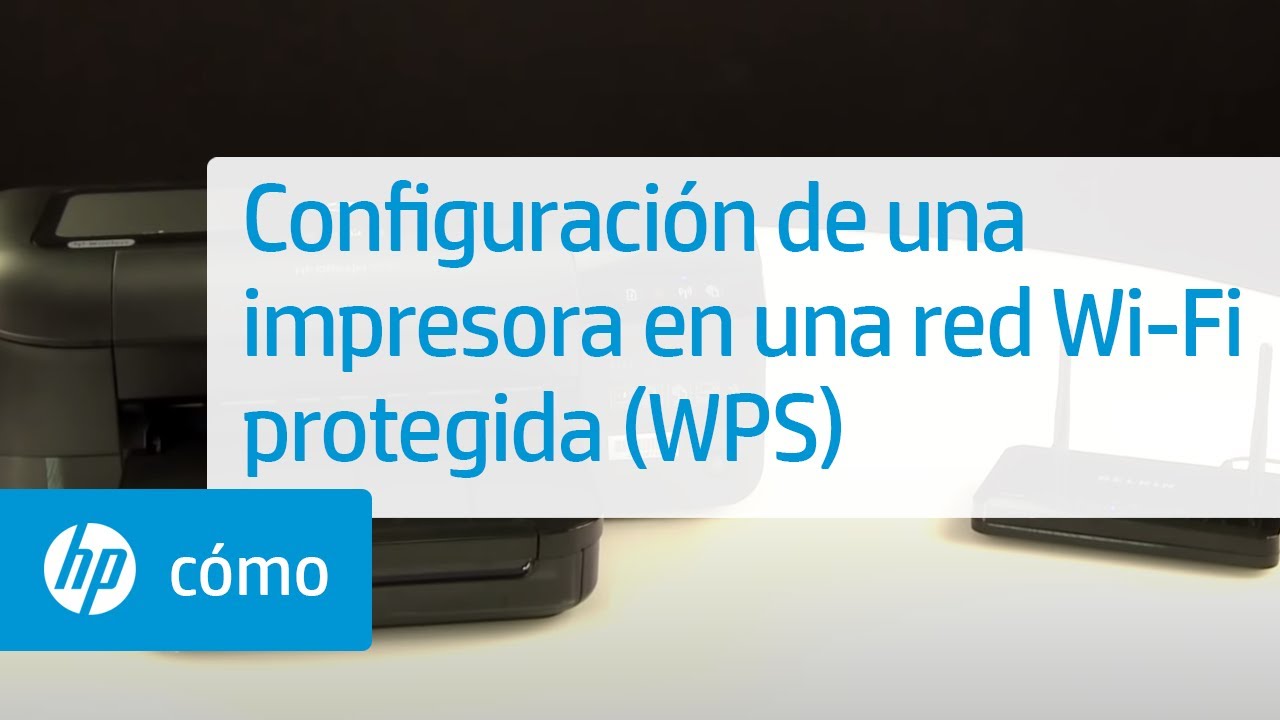 Configuración de una impresora en una red Wi-Fi protegida (WPS) | HP  Computers | HP - YouTube
