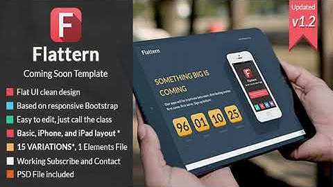 Flattern - Responsive Coming Soon Template | Themeforest Website Templates and Themes
