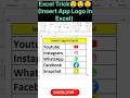 ExcelTrick😲#Insert App Logo in Excel#IMAGE() Function#excel#excelformula#exceltutorial#excelshorts