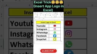 ExcelTrick😲#Insert App Logo in Excel#IMAGE() Function#excel#excelformula#exceltutorial#excelshorts