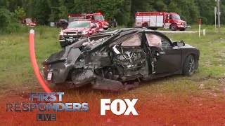 Police Assess Damage From Car Vs. Train Crash | Season 1 Ep. 2 | FIRST RESPONDERS LIVE