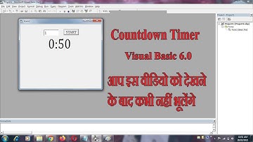 Create Countdown Timer : Visual basic 6.0 Basic