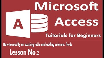 How to modify an existing table and adding new columns fields   Lesson 02