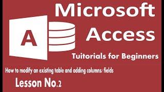 How to modify an existing table and adding new columns fields   Lesson 02
