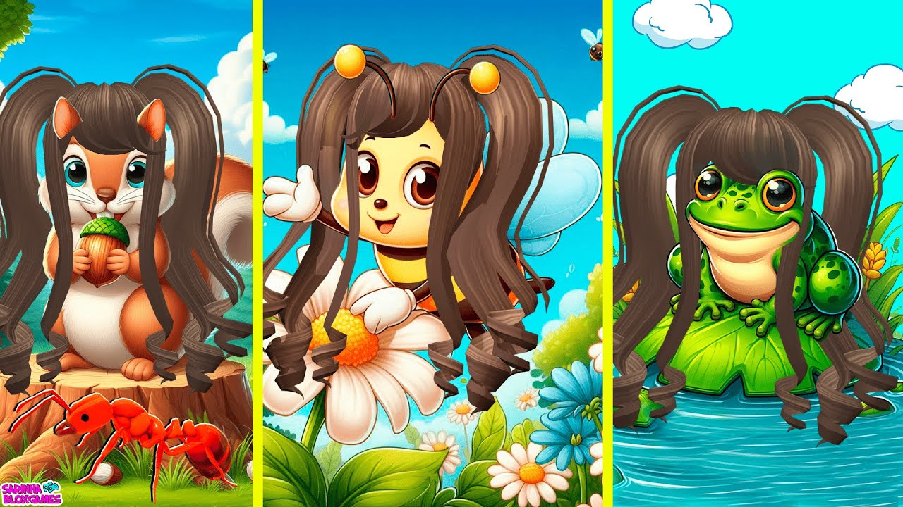 CICLO DE VIDA DE ANIMAIS NO ROBLOX- ABELHA, FORMIGA,SAPO E ESQUILO!!