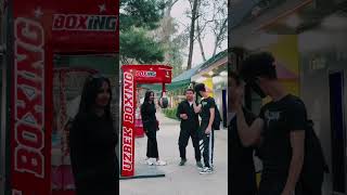 masked boy👺 charmed a beautiful girl with his punch ☠️