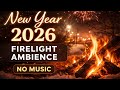 New Year 2026 Firelight Ambience 🔥 Real Street & Fire Sounds ,No Music.