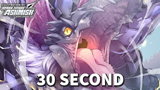 30 Second Drawing Yian Garuga Monster Hunter in Paint Tool Sai 2