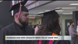 Couple graduates from YSU together