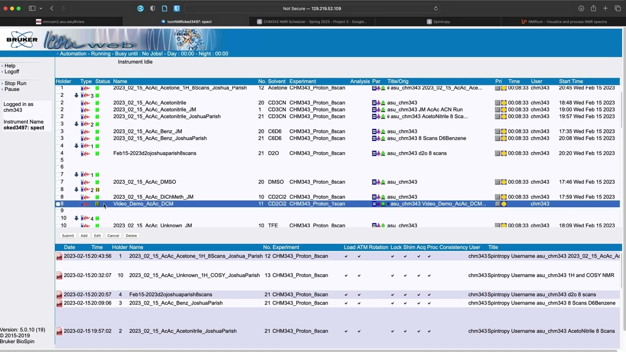 Web Browser Accessibility for Remote NMR Experiments