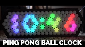 Ping Pong Ball LED Clock