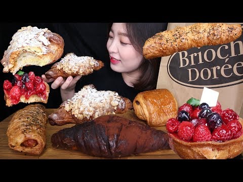 ASMR 브리오슈도레먹방.페이스트리.크루아상.타르트 Brioche Dorée BREAD REALSOUND MUKBANG.pastry.croissant.페스츄리