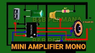 CARA MERAKIT POWER AMPLI MINI BAGI PEMULA PASTI BISA‼️ DIY DIAGRAM CIRCUIT MINI AMPLIFIER