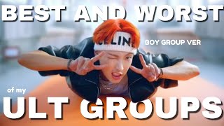 top three best and worst tracks from my ults | boy group version