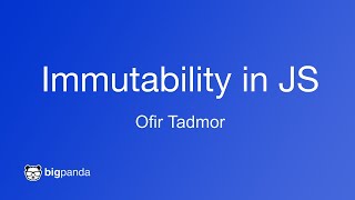 Immutability in JS (Hebrew)