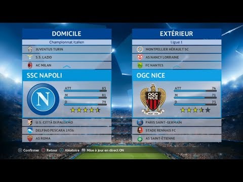 Naples - Nice [PES 2017] | UEFA Champions League 2017-2018 2017 ...