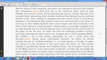 Privacy Preserving Multi Keyword Ranked Search over Encrypted Cloud Data