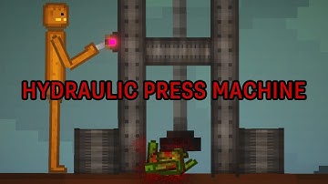 HYDRAULIC PRESS TORTURE MACHINE IN MELON PLAYGROUND - MELON SANDBOX 23.5