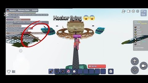 KILL AURA Hacker in bloxd.Io bedwars