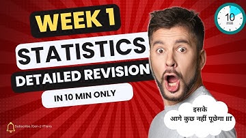 Week 1 Statistics  Detailed Revision in 10 Minutes || IIT madras bs degree #iitmadrasbsprogram