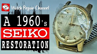 A 1960s Seiko Sportsmatic Watch - Restoration & Repair - 7625A