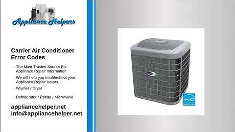 Carrier Air Conditioner Error Codes