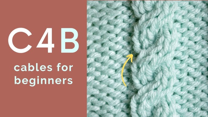 How to knit the Cable Stitch without a cable needle (Step-by-step