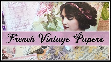My NEW French Vintage Papers Launch | Mini Journal Tutorial Part 1