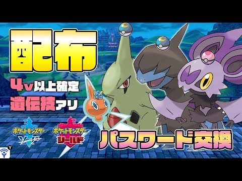 モノズ ヨーギラス ロトム オンバットでパスワード交換 運が良ければ理想個体も ポケモン剣盾 ソードシールド Youtube