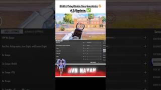 BGMI 4.3 🔥 NEW BEST SENSITIVITY CODE 😱 ZERO RECOIL SETTINGS #bgmi #pubgmobile #sensitivity