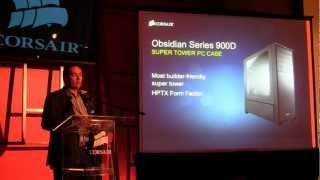 Corsair 900D Case Preview - CES 2013 Press Briefing | GamersNexus