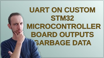 Electronics: UART on custom STM32 Microcontroller board outputs garbage data
