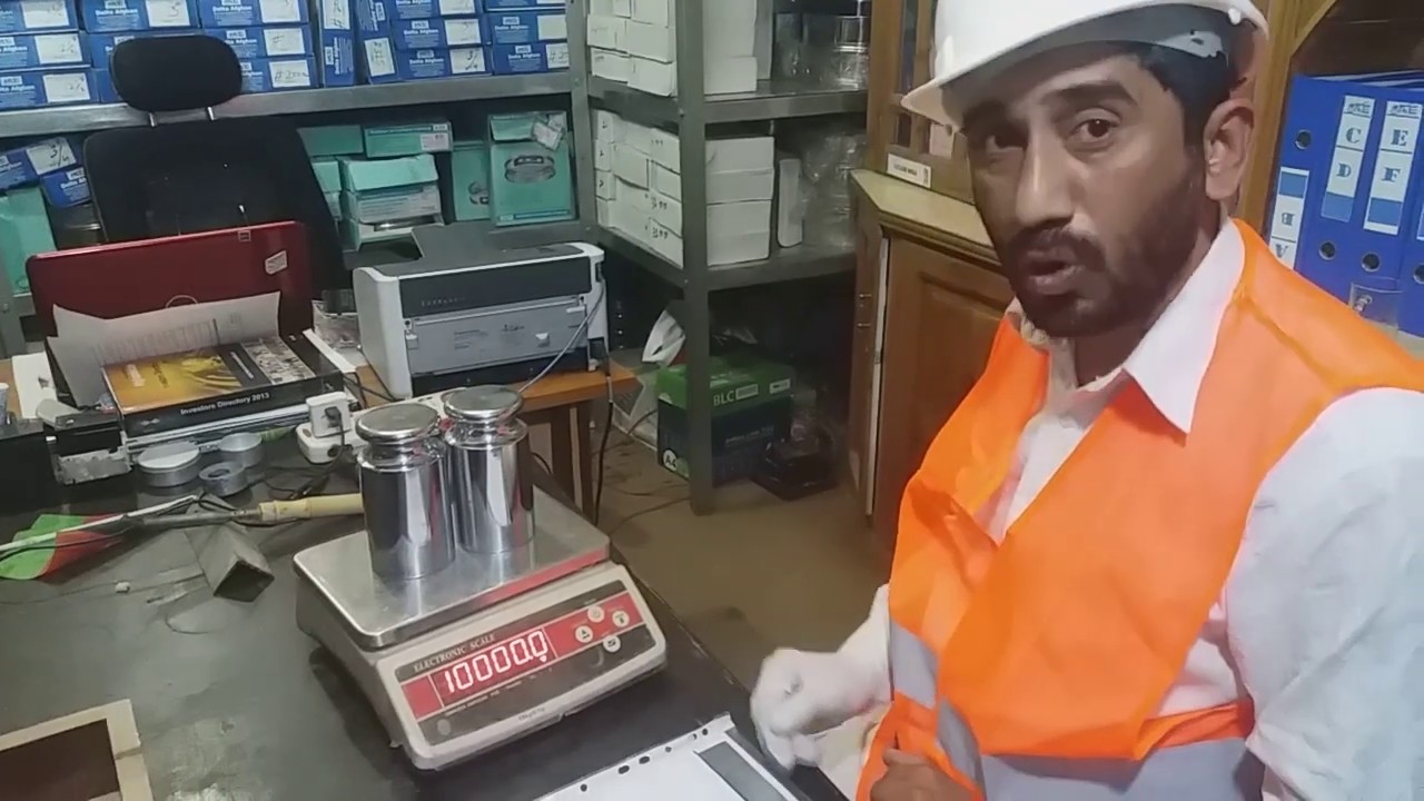 Calibration of Top Loading Balance