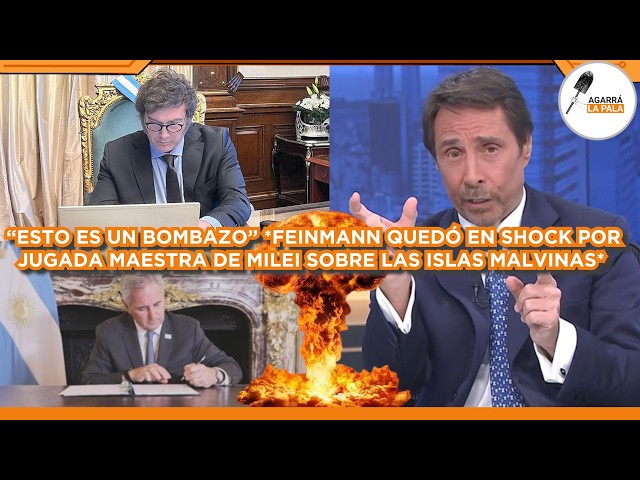 FEINMANN QUEDÓ EN SHOCK POR JUGADA MAESTRA DE MILEI CONTRA PIRATAS EN MALVINAS: "ES UN BOMBAZO"